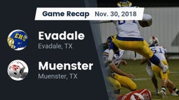 Recap: Evadale  vs. Muenster  2018