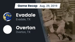 Recap: Evadale  vs. Overton  2019