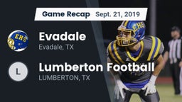 Recap: Evadale  vs. Lumberton Football 2019