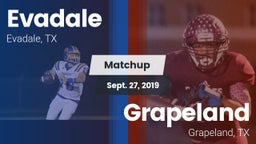 Matchup: Evadale vs. Grapeland  2019