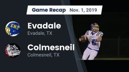 Recap: Evadale  vs. Colmesneil  2019
