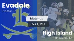 Matchup: Evadale vs. High Island  2020