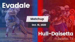 Matchup: Evadale vs. Hull-Daisetta  2020
