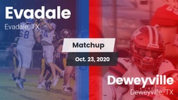 Matchup: Evadale vs. Deweyville  2020