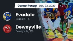 Recap: Evadale  vs. Deweyville  2020