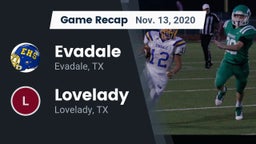 Recap: Evadale  vs. Lovelady  2020