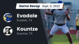 Recap: Evadale  vs. Kountze  2022