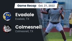 Recap: Evadale  vs. Colmesneil  2022