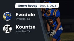 Recap: Evadale  vs. Kountze  2023