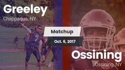 Matchup: Greeley vs. Ossining  2017