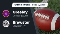 Recap: Greeley  vs. Brewster  2018