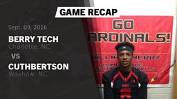 Recap: Berry Tech  vs. Cuthbertson  2016