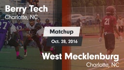 Matchup: Berry Tech vs. West Mecklenburg  2016