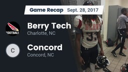 Recap: Berry Tech  vs. Concord  2017