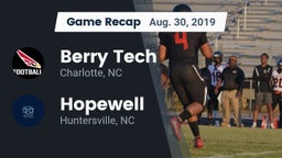 Recap: Berry Tech  vs. Hopewell  2019
