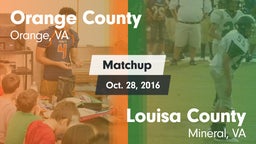 Matchup: Orange County vs. Louisa County  2016