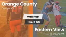 Matchup: Orange County vs. Eastern View  2017