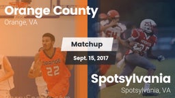 Matchup: Orange County vs. Spotsylvania  2017