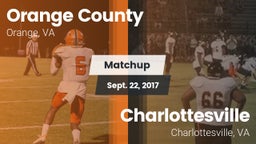 Matchup: Orange County vs. Charlottesville  2017