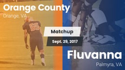 Matchup: Orange County vs. Fluvanna  2017