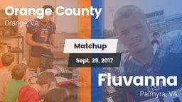 Matchup: Orange County vs. Fluvanna  2017