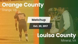 Matchup: Orange County vs. Louisa County  2017