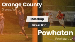 Matchup: Orange County vs. Powhatan  2017