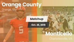 Matchup: Orange County vs. Monticello  2018