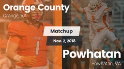 Matchup: Orange County vs. Powhatan  2018
