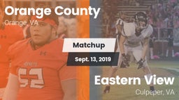 Matchup: Orange County vs. Eastern View  2019
