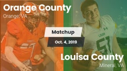 Matchup: Orange County vs. Louisa County  2019