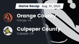 Recap: Orange County  vs. Culpeper County  2023