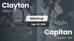 Matchup: Clayton vs. Capitan  2016