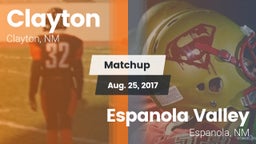 Matchup: Clayton vs. Espanola Valley  2016