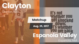 Matchup: Clayton vs. Espanola Valley  2017