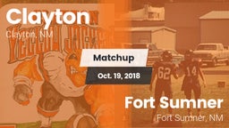 Matchup: Clayton vs. Fort Sumner  2018
