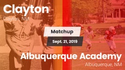 Matchup: Clayton vs. Albuquerque Academy  2019