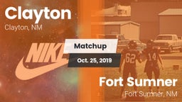 Matchup: Clayton vs. Fort Sumner  2019