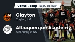 Recap: Clayton  vs. Albuquerque Academy  2021