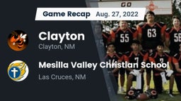 Recap: Clayton  vs. Mesilla Valley Christian School 2022