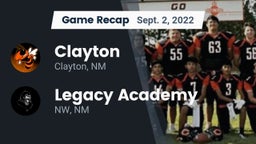 Recap: Clayton  vs.  Legacy Academy 2022