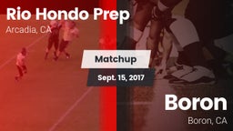 Matchup: Rio Hondo Prep vs. Boron  2017