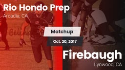 Matchup: Rio Hondo Prep vs. Firebaugh  2017