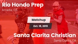 Matchup: Rio Hondo Prep vs. Santa Clarita Christian  2019