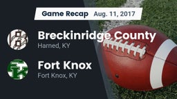 Recap: Breckinridge County  vs. Fort Knox  2017