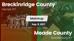 Matchup: Breckinridge County vs. Meade County  2017