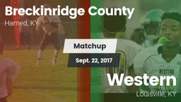 Matchup: Breckinridge County vs. Western  2017