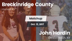 Matchup: Breckinridge County vs. John Hardin  2017