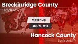 Matchup: Breckinridge County vs. Hancock County  2018