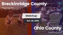 Matchup: Breckinridge County vs. Ohio County  2019